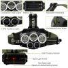 Rechargeable Headlamp 20000 Lumen LED Headlight 6 Modes Headlamp