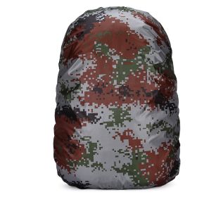 1pc 60L Portable Outdoor Backpack; Waterproof Dust Cover Travel Backpack Rain Cover Camping Sports Accessories (Color: Camouflage)